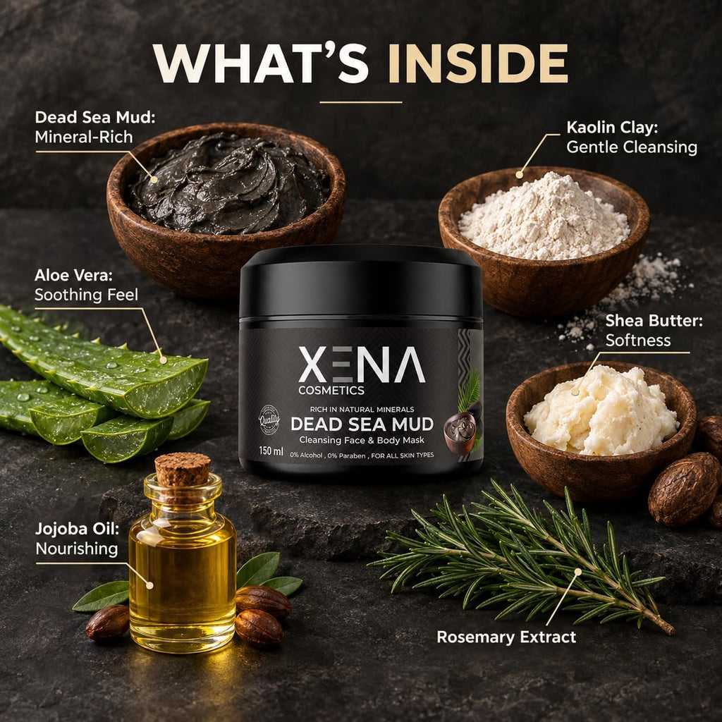 Key ingredients of the XENA mud mask
