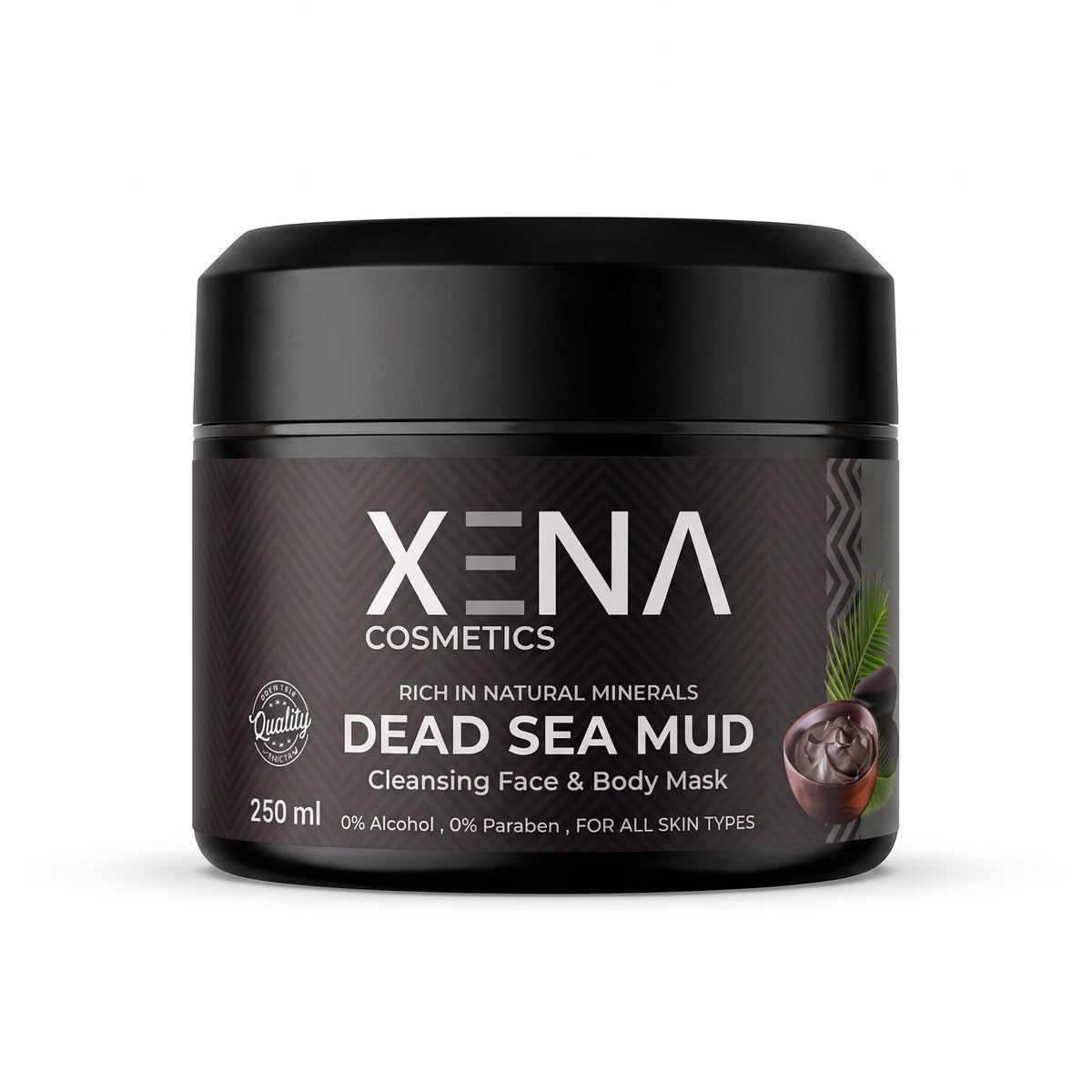 XENA Dead Sea Mud Mask jar, 250 ml